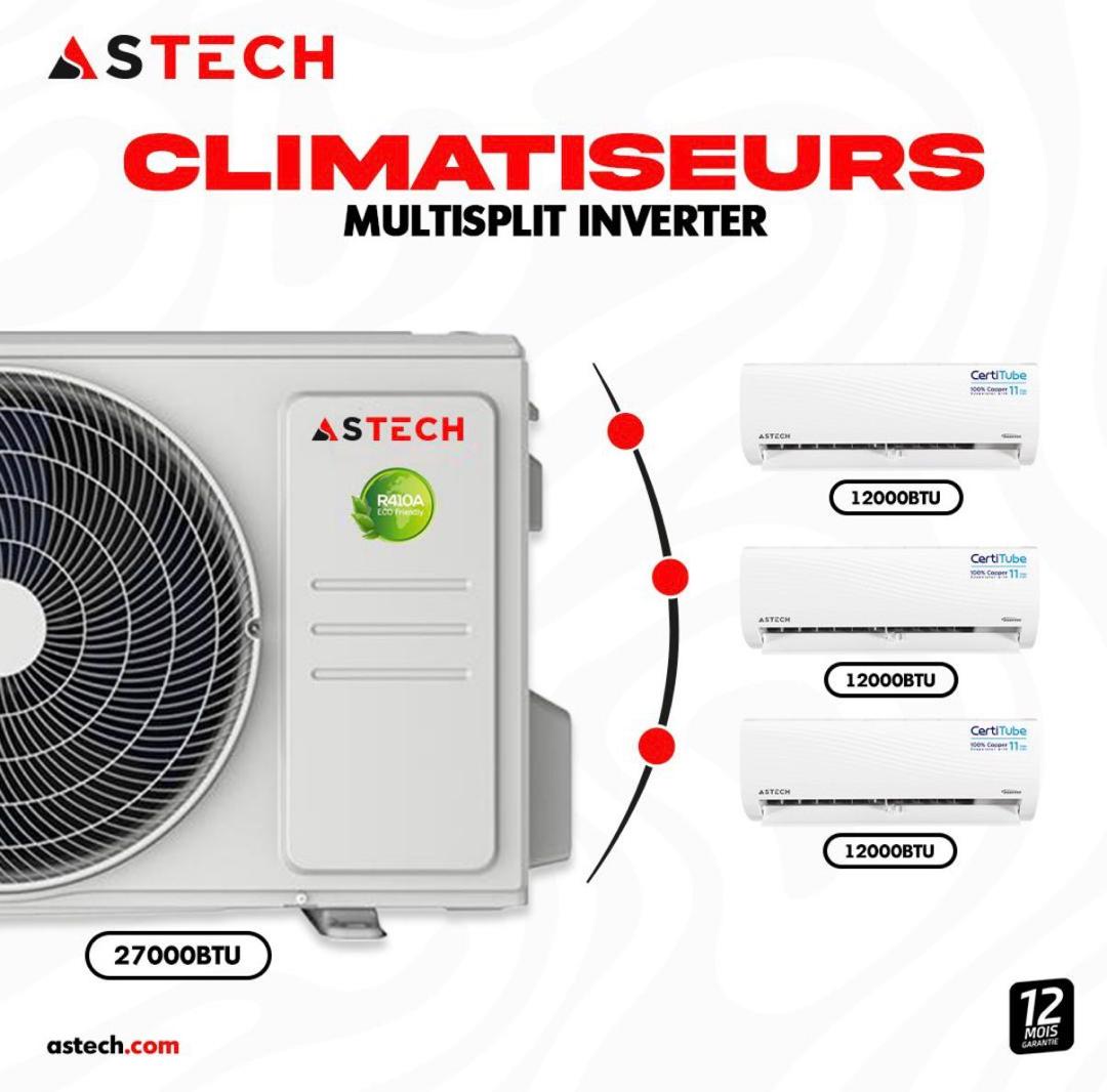 Climatiseur Multisplit ASTECH 27000BTU (3x12000BTU)
