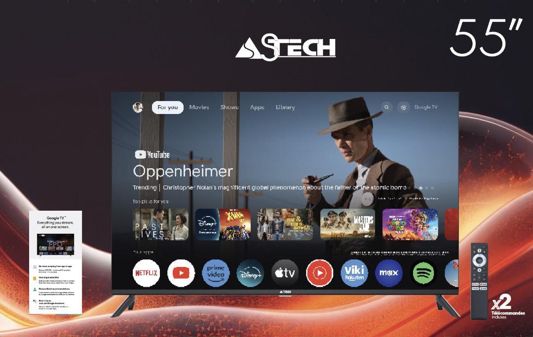 Google TV ASTECH 55 Pouces 2024