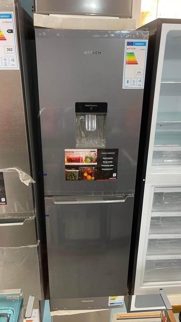 Réfrigérateur Combiné Astech Gris avec Distributeur d’Eau, 273 L