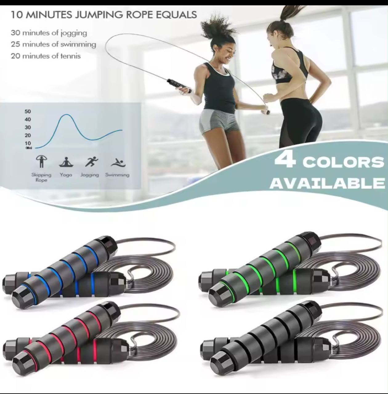 Corde à Sauter Sport Poignées Ergonomiques