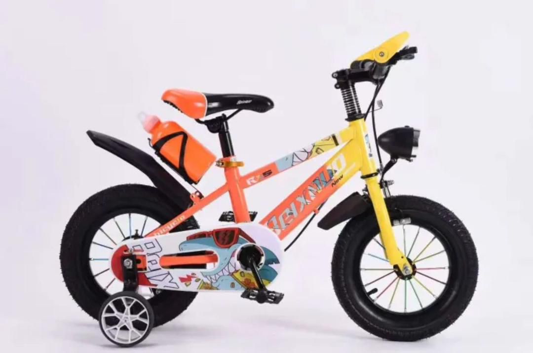 Vélo Enfant BMX Werewolf Noir avec Panier, coloris Rouge ou Orange — photo 3