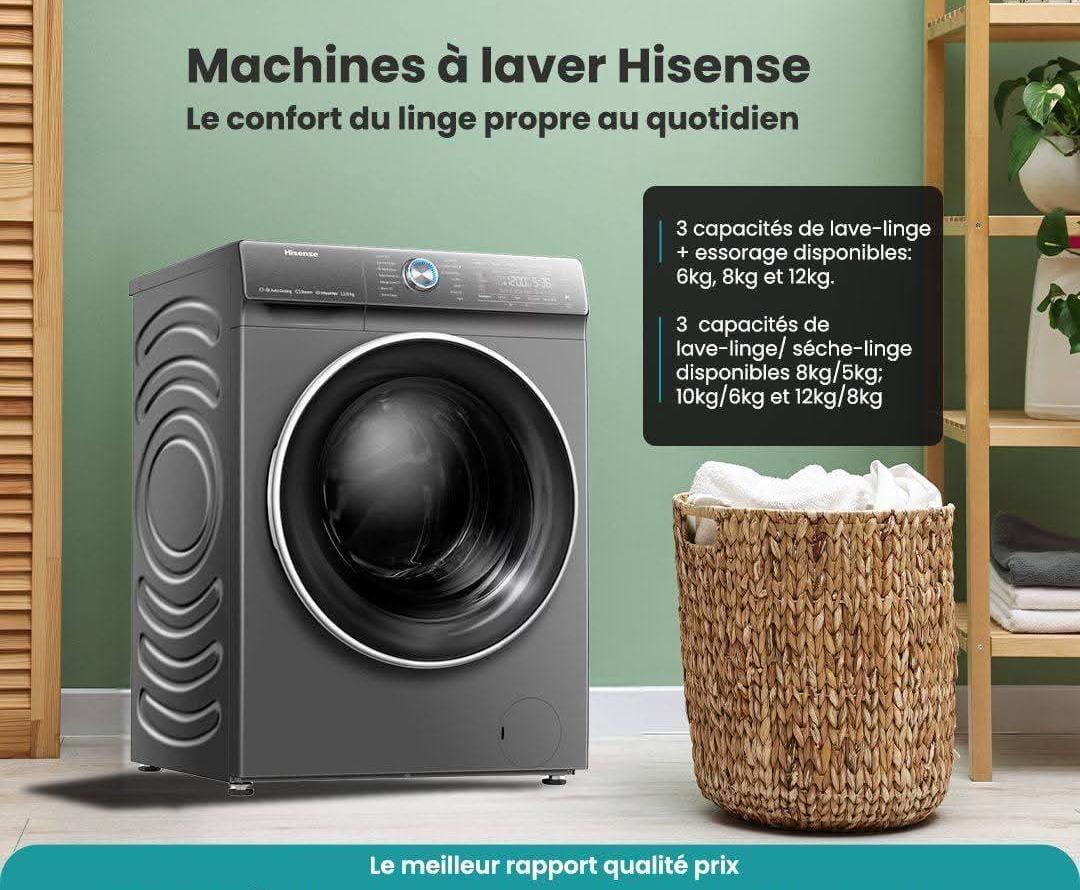 Machine à Laver Hisense Frontale 12 kg
