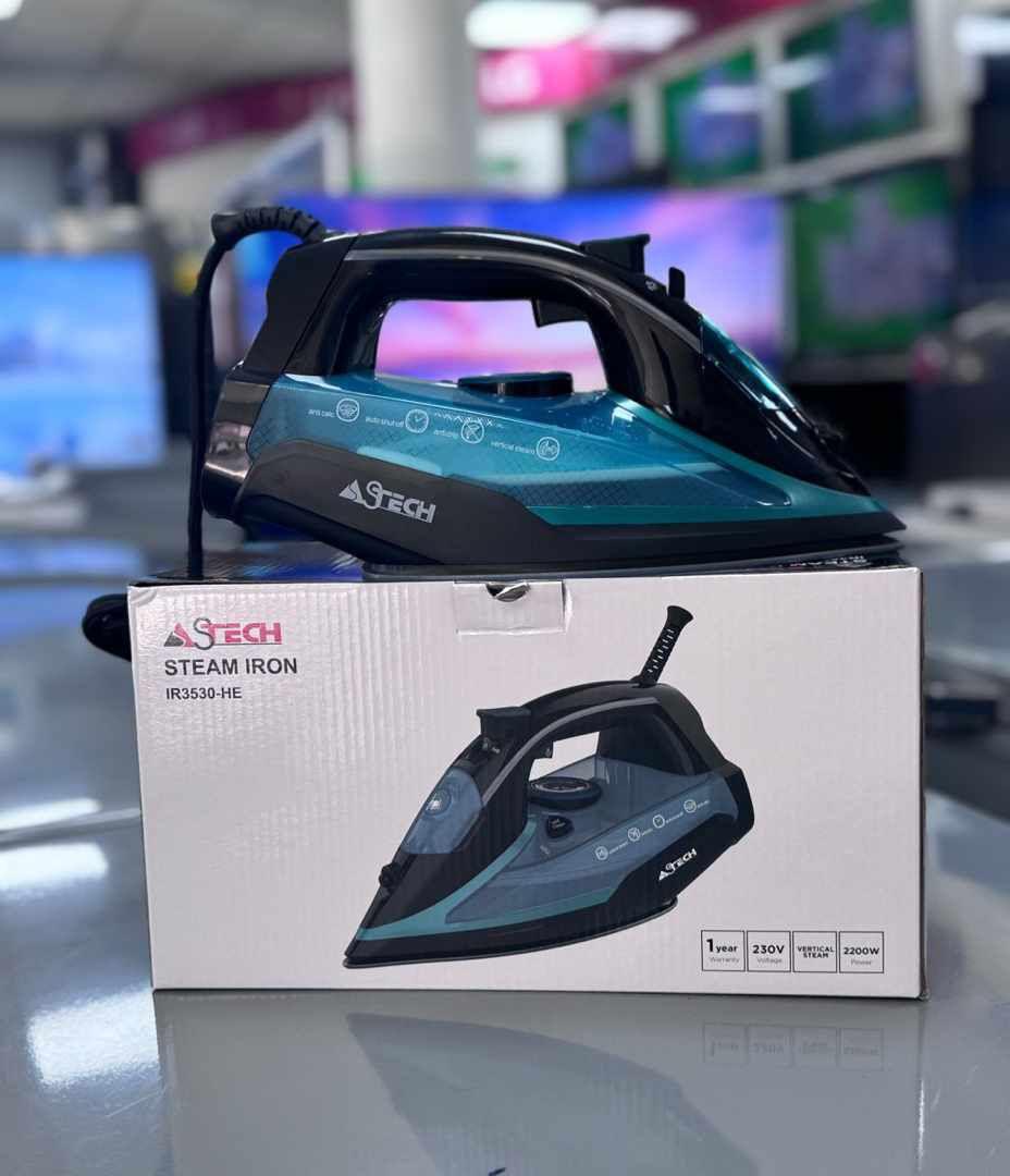 Fer à Repasser à Vapeur Astech IR3530-HE 2200 W, Noir et Turquoise