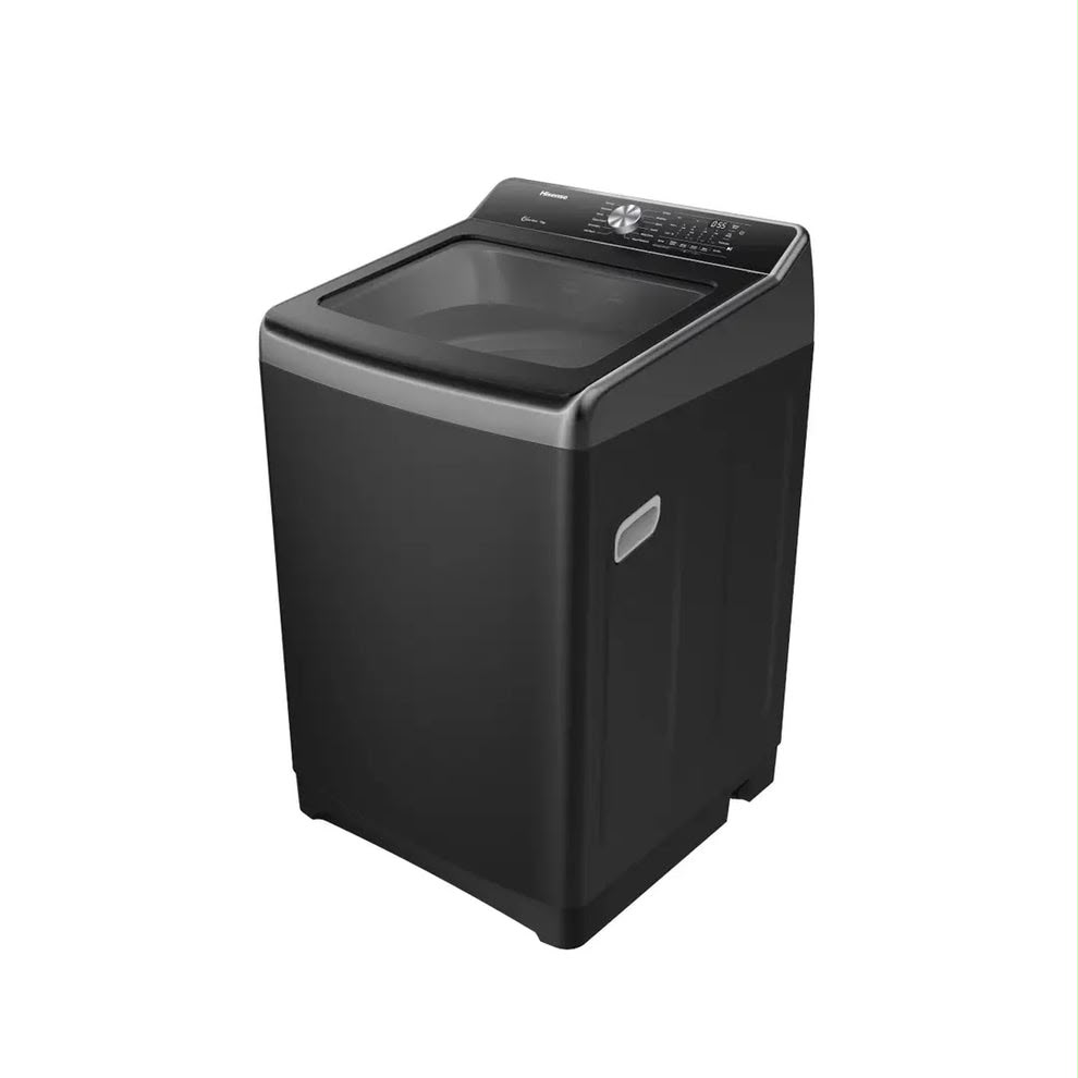 Lave-linge à chargement par le dessus Hisense finition noire