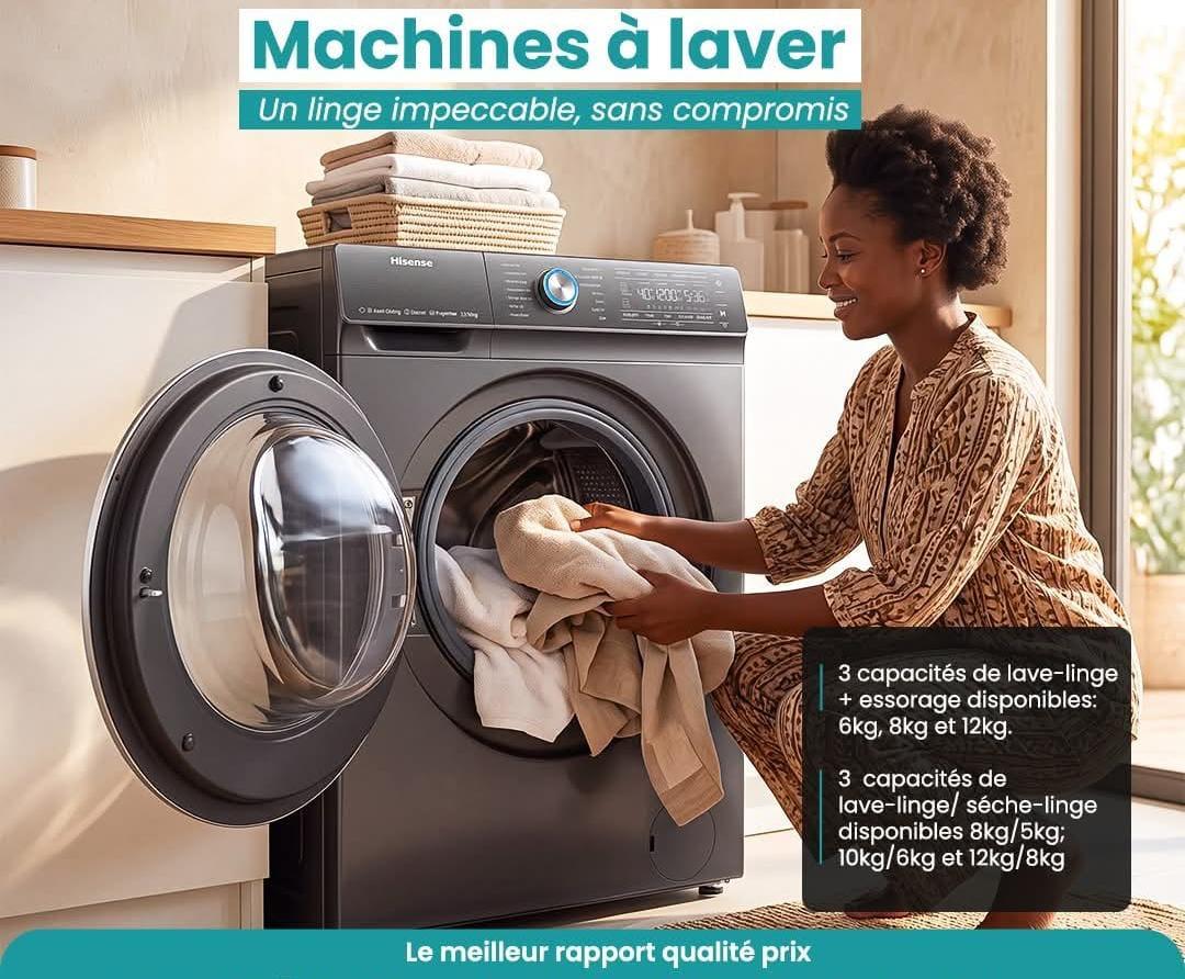 Lave-linge Hisense 12kg Classe A++